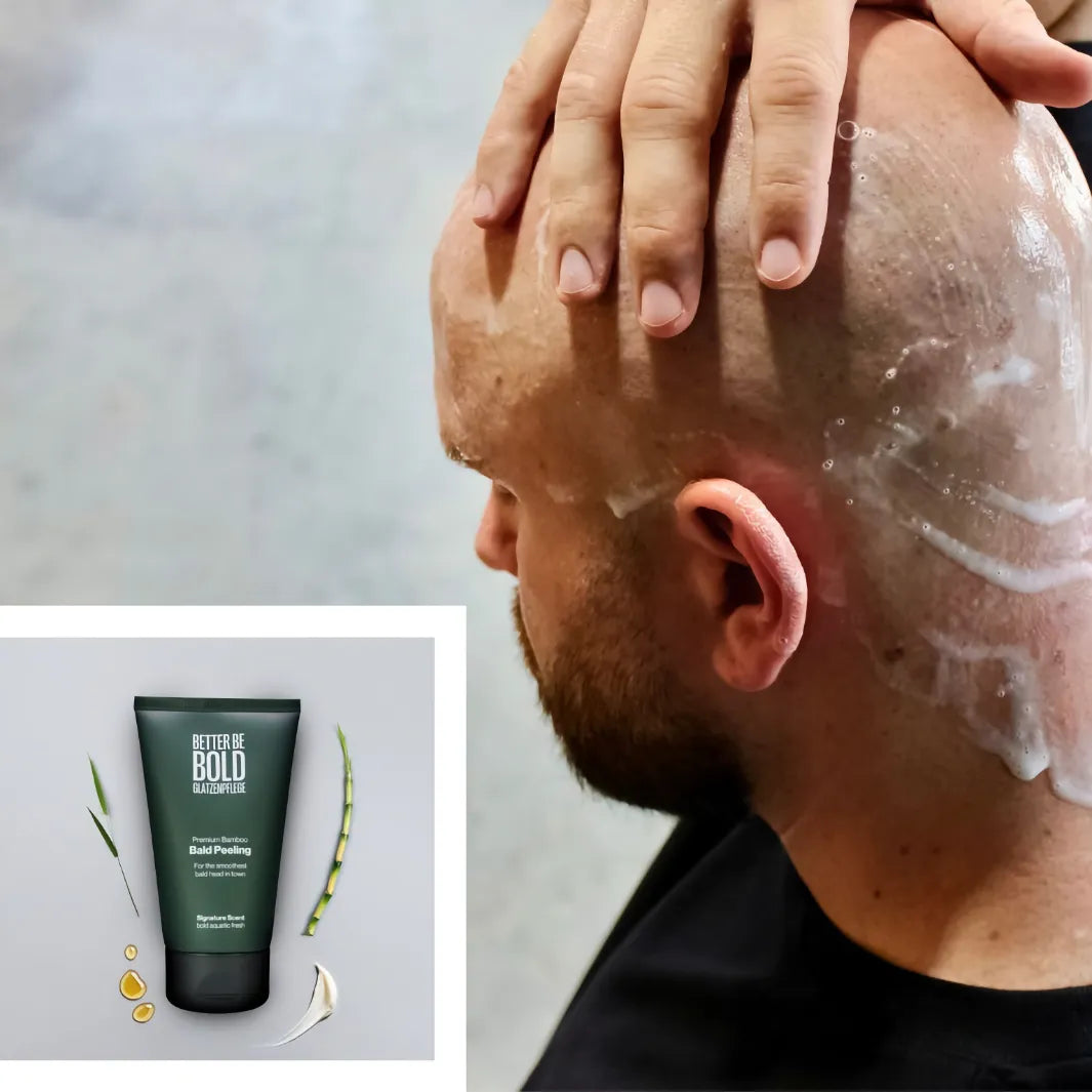 Better Be Bold Bald Peeling appliceras på rakad hårbotten – exfolierande peeling från Glamazon