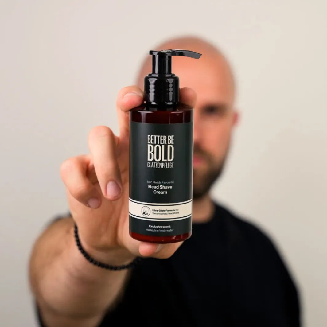Rakkräm för huvudet från Better Be Bold – Head Shave Cream för att raka huvudet själv