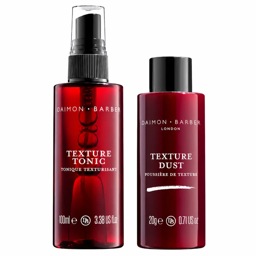 Daimon Barber Fine Hair Pair – Texture Tonic 100 ml och Texture Dust 20 g för fint, tunt och platt hår