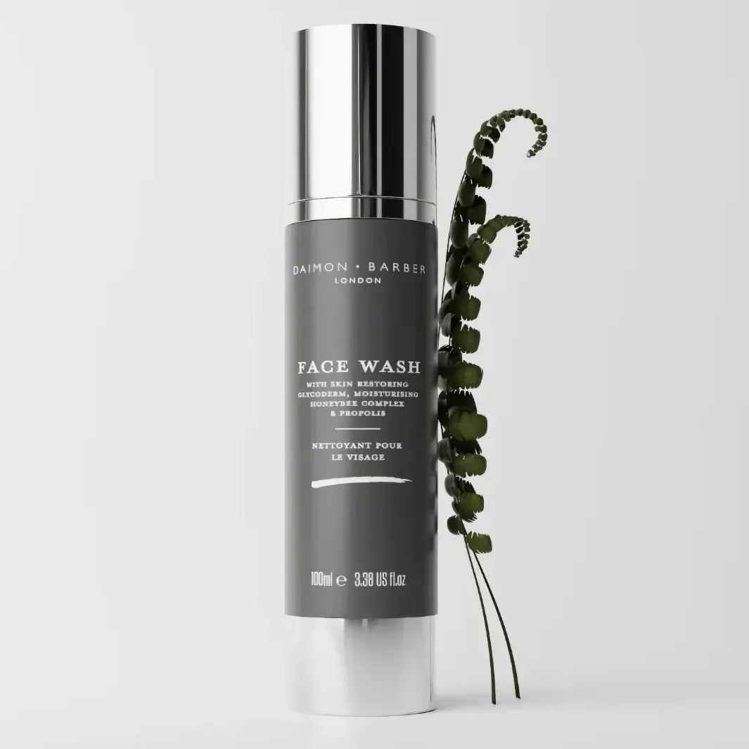 Daimon Barber Face Wash 100 ml – återfuktande ansiktsrengöring för män och huden under skägget