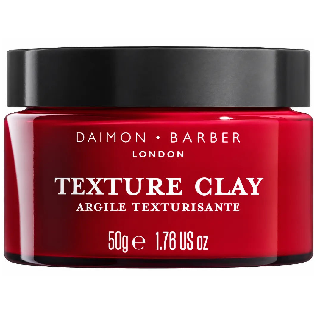 Daimon Barber Texture Clay 50 g – lervax för män med stark stadga, textur och naturligt matt finish