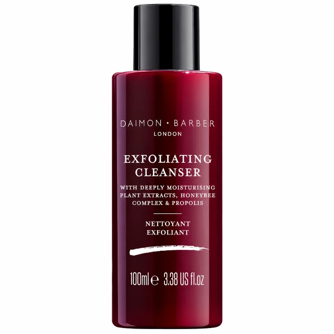 Daimon Barber Exfoliating Cleanser 100 ml – exfolierande ansiktsrengöring för män med pimpsten och propolis