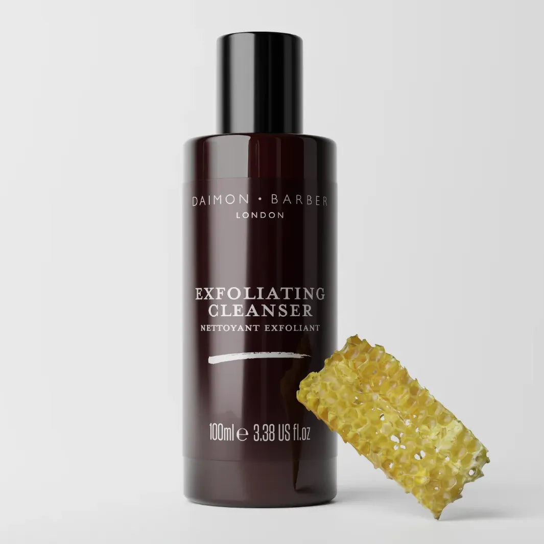Daimon Barber Exfoliating Cleanser 100 ml med honung – ansiktsskrubb som exfolierar och återfuktar huden
