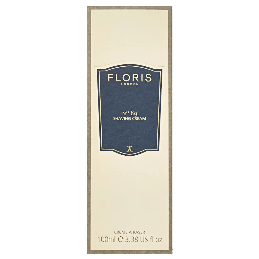Förpackningen på Floris No89 Shaving Cream