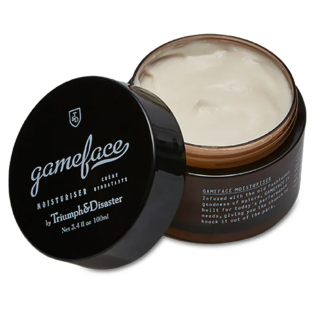 Formulan på Triumph & Disaster Gameface Moisturiser Jar