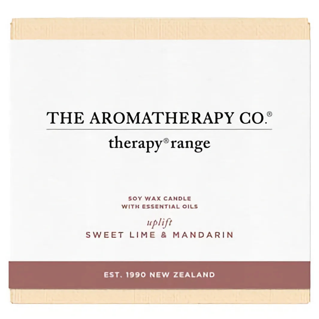 The Aromatherapy Co Therapy Candle Sweet Lime & Mandarin doftljus i förpackning