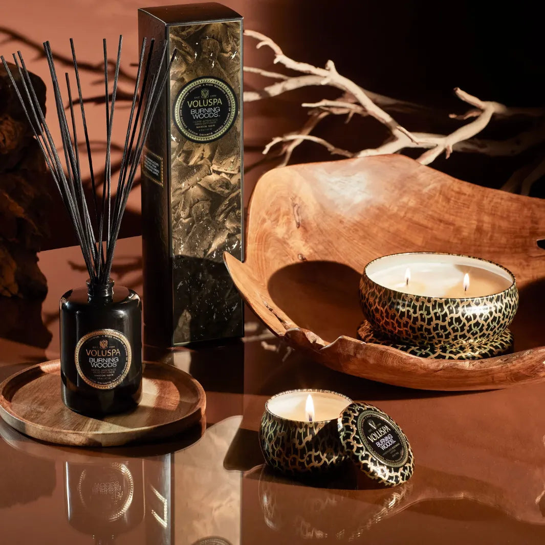 Voluspa Maison Burning Woods Reed Diffuser