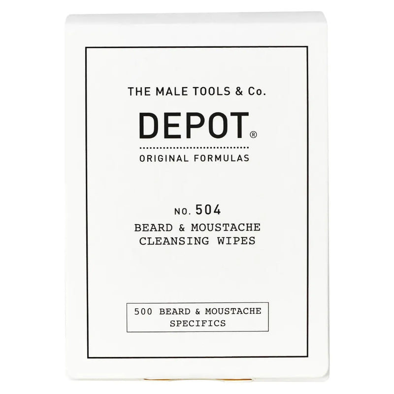 Depot N° 504 Beard & Moustache Cleansing Wipes