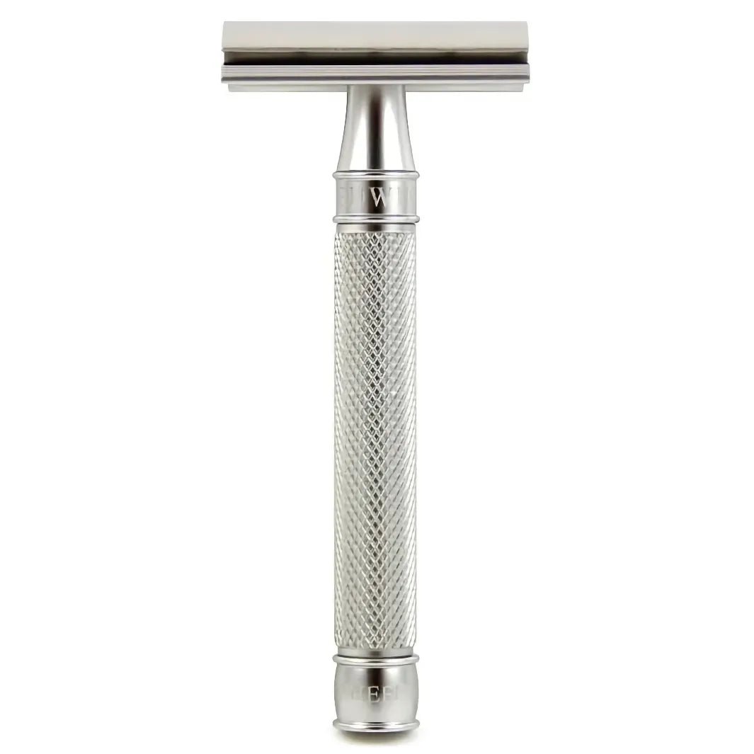 Edwin Jagger 3ONE6 Stainless Steel Knurled DE Safety Razor