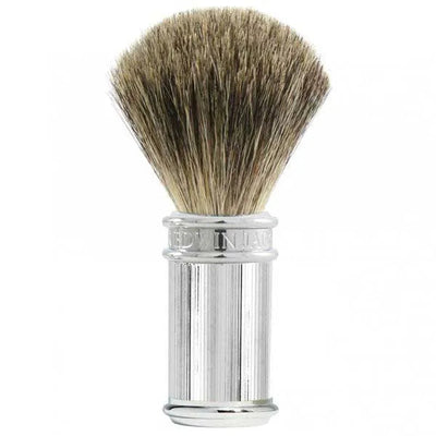 Edwin Jagger Lined Chrome Pure Badger Shaving Brush