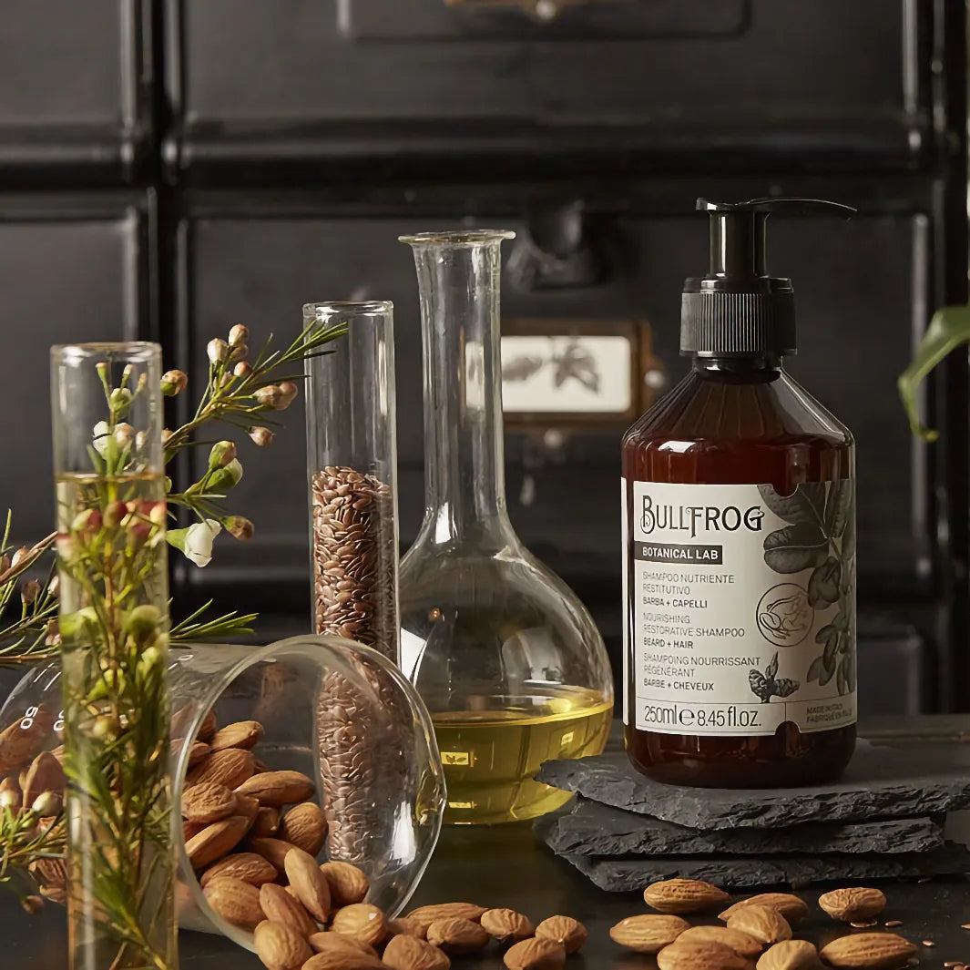 Flaskan på Bullfrog Nourishing Restorative Shampoo