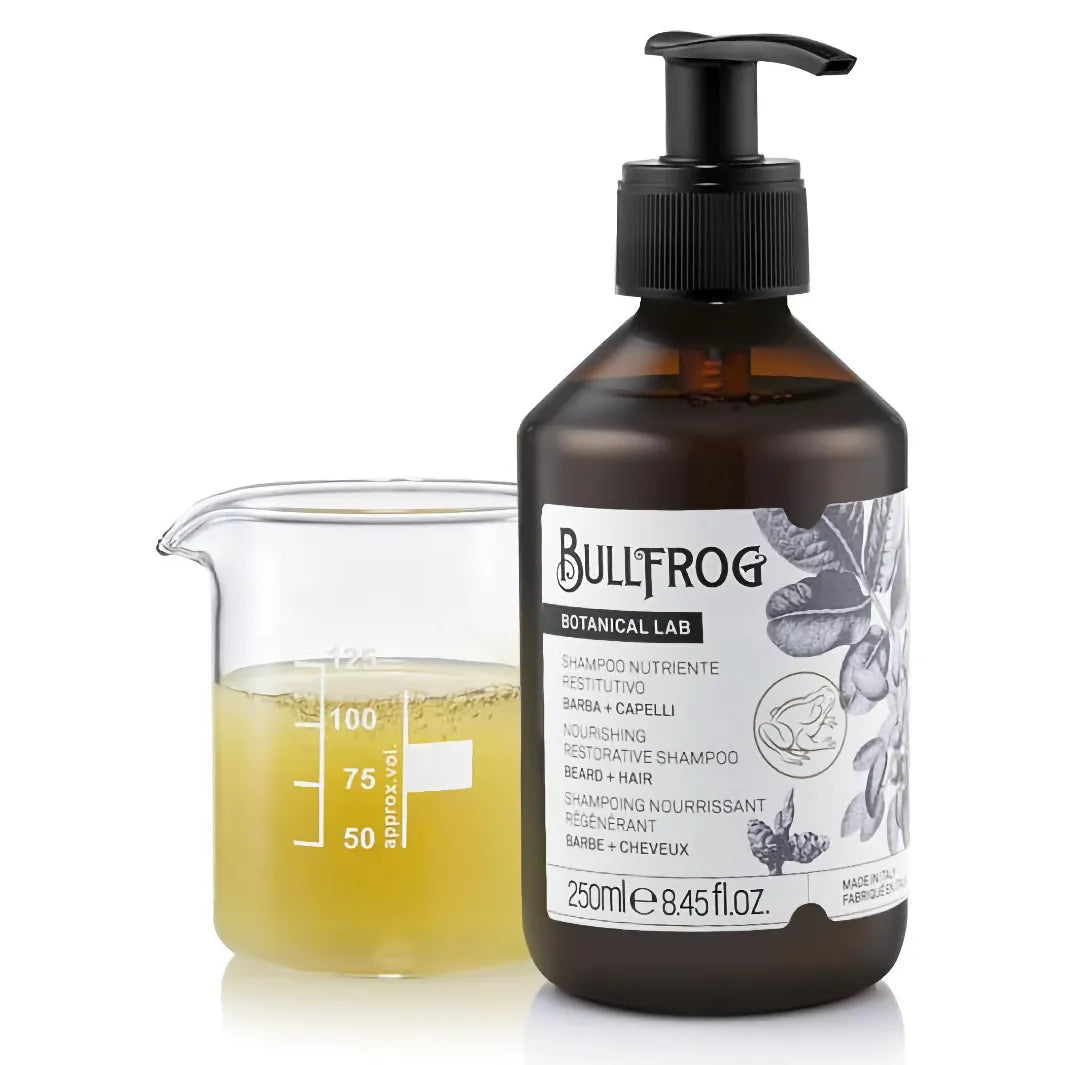 Formulan på Bullfrog Nourishing Restorative Shampoo