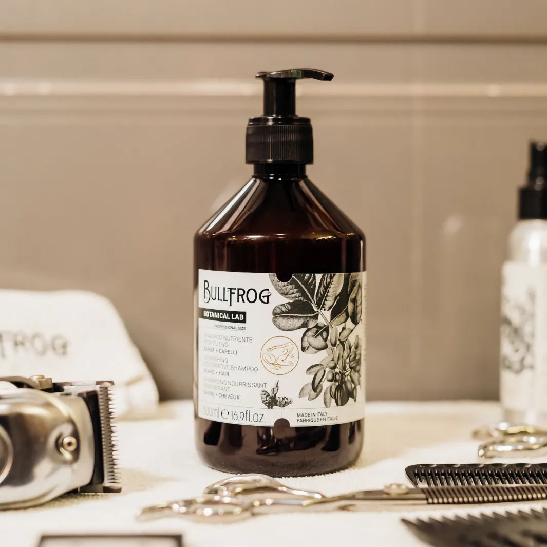 Hårvård med Bullfrog Nourishing Restorative Shampoo 500ml