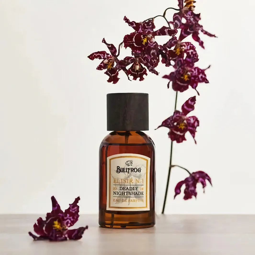 Bullfrog Elisir N.1 Nightshade EdP – Eau de Parfum 100 ml med dekorativa orkidéblommor