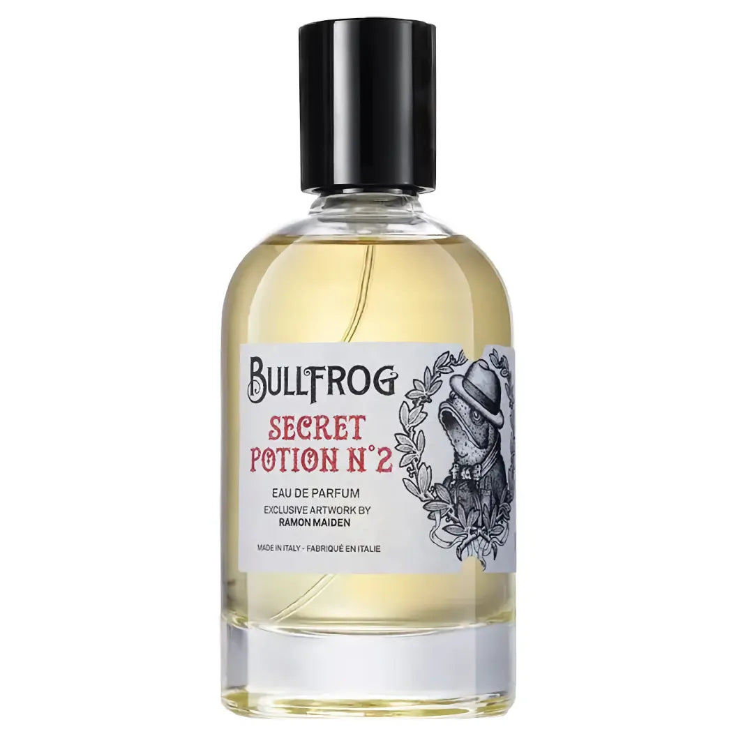 Bullfrog Secret Potion N°2 Eau de Parfum 100 ml – kryddig parfym för män med noter av svartpeppar, kanel, muskot och vetiver