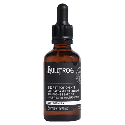 Bullfrog All-in-one Beard Oil Secret Potion N°3 – mjukgörande skäggolja 50 ml