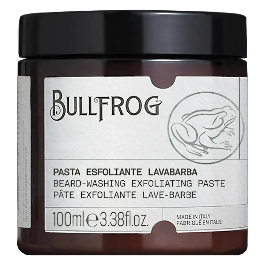Bullfrog Beard-Washing Exfoliating Paste 100 ml – exfolierande skäggtvätt som rengör på djupet och lämnar skägget fräscht