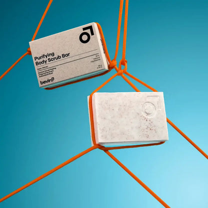 Formulan på Beviro Purifying Body Scrub Bar