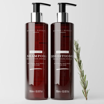 Daimon Barber Advanced+ Growth Duo med Shampoo, Conditioner och rosmarinkvist