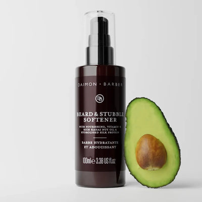 Daimon Barber Beard & Stubble Softener 100 ml med avokado – skäggmjukgörare för mjukare skägg och stubb