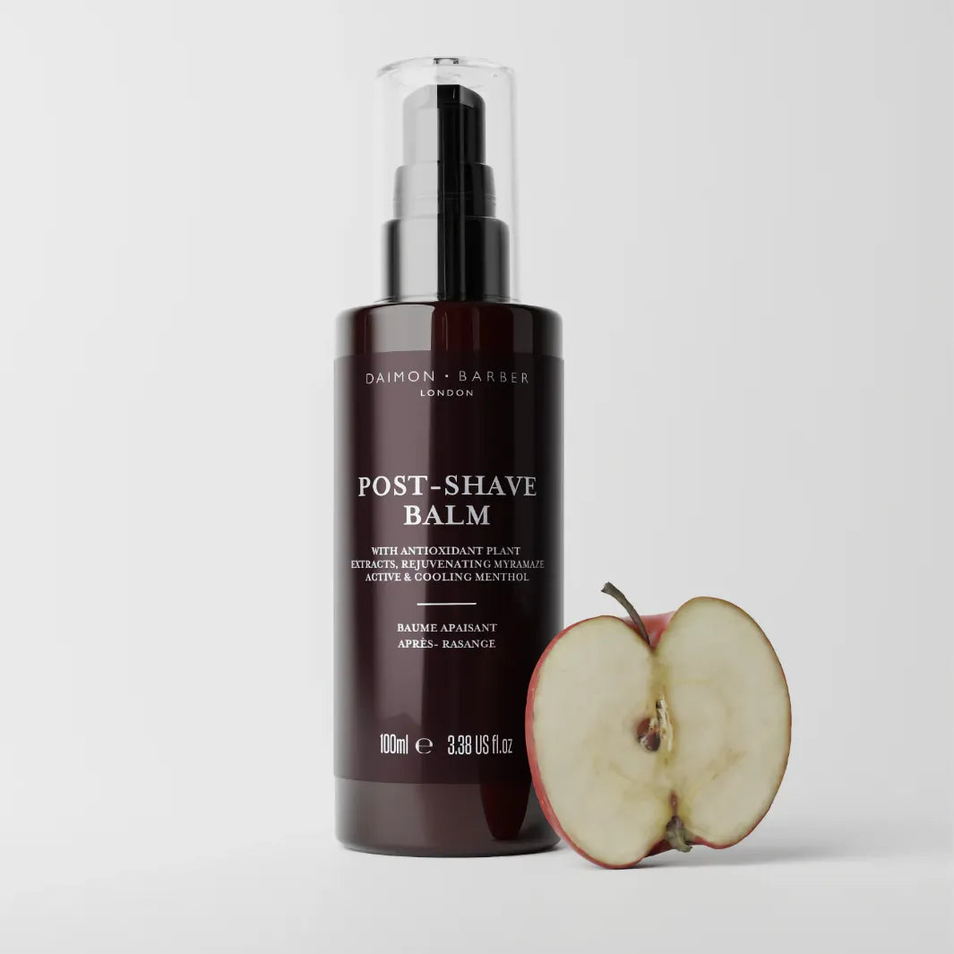 Daimon Barber Post Shave Balm med äppelfröolja som återfuktar huden efter rakning
