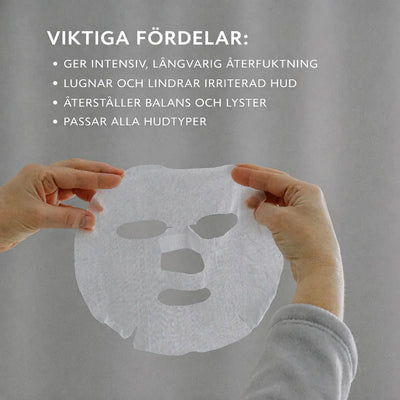 Sheet mask som ger långvarig återfuktning och passar alla hudtyper