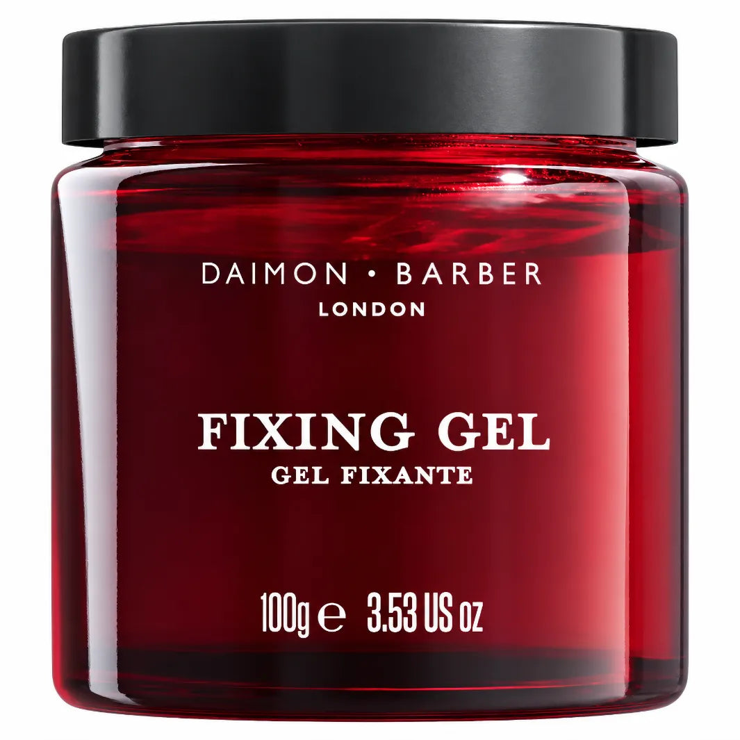 Daimon Barber Fixing Gel 100 g – vattenlöslig hårgel med stark stadga och medium glans