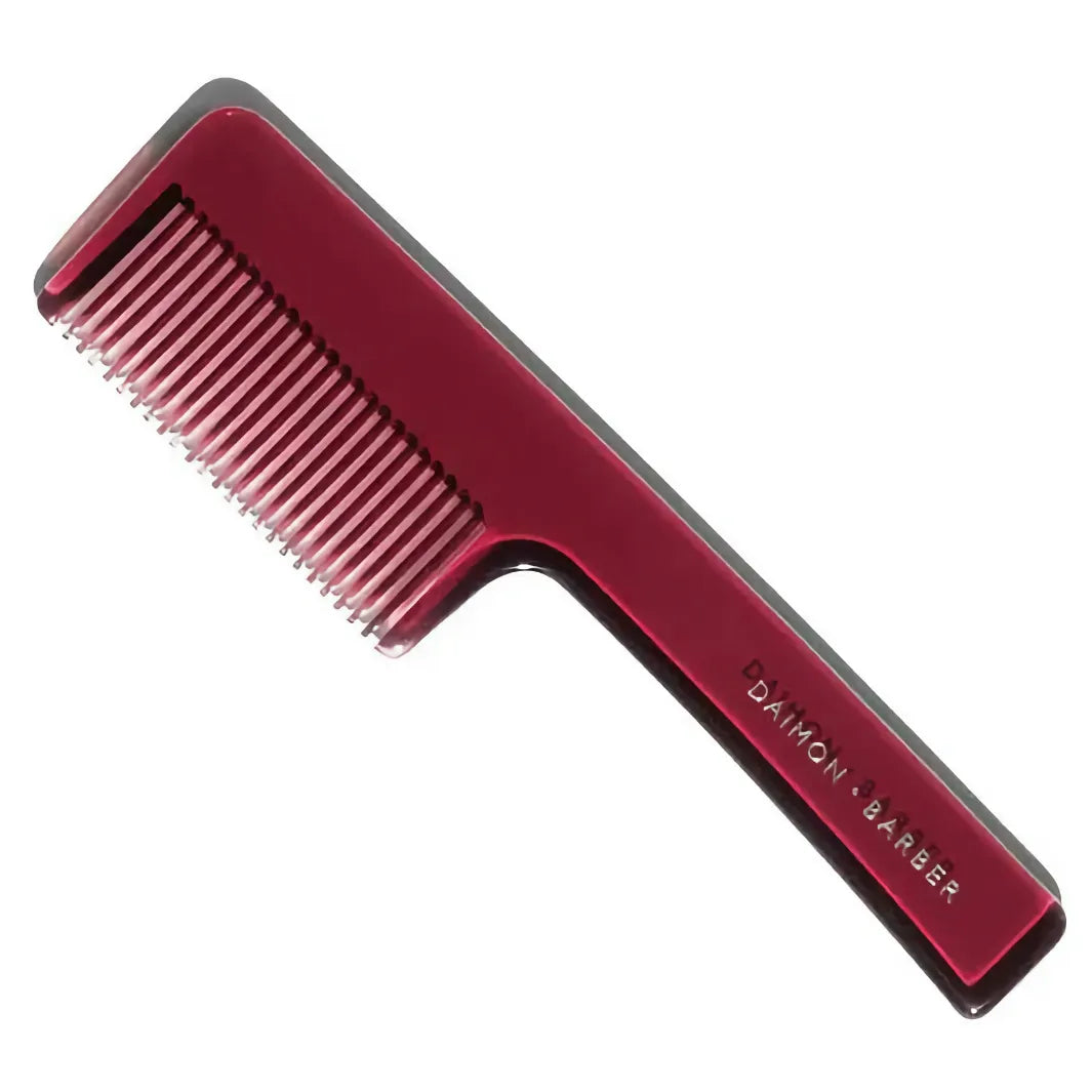 Daimon Barber Beard Comb handpolerad skäggkam i acetat för skägg och mustasch