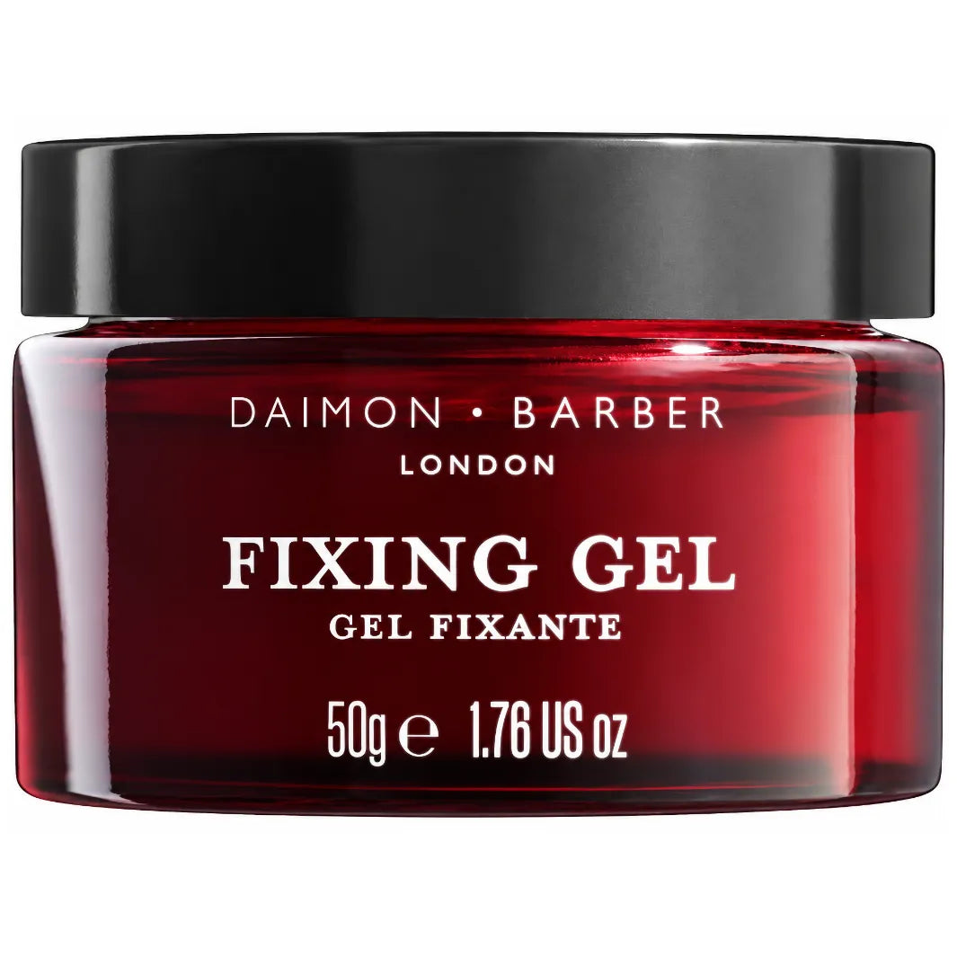 Daimon Barber Fixing Gel 50 g – vattenlöslig hårgel för män med stark stadga och medium glans