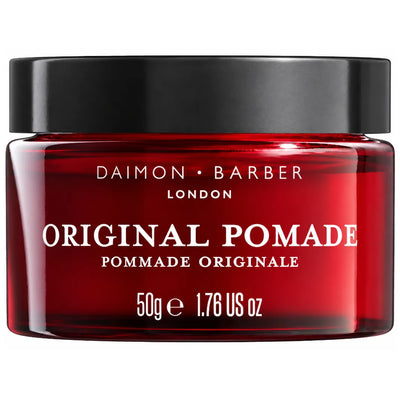 Daimon Barber Original Pomade 50 g – vattenbaserad pomada för tunt hår med medium stadga och naturlig glans