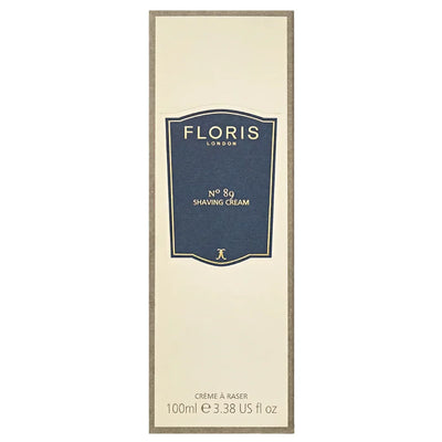 Förpackningen på Floris No89 Shaving Cream