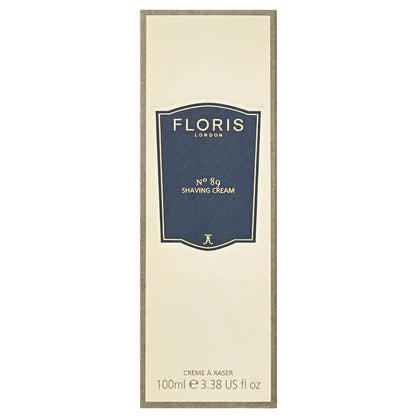 Förpackningen på Floris No89 Shaving Cream