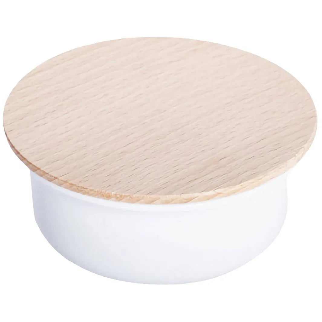 Plisson Shaving Bowl with Beechwood Lid