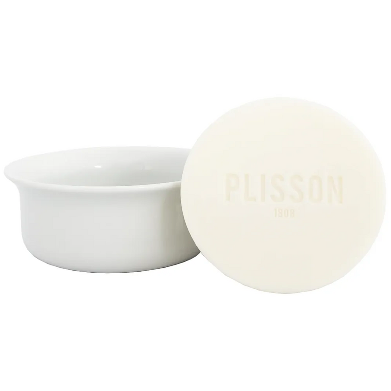 Plisson Shaving Bowl with Beechwood Lid