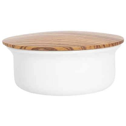 Plisson Shaving Bowl with Zebrano Lid