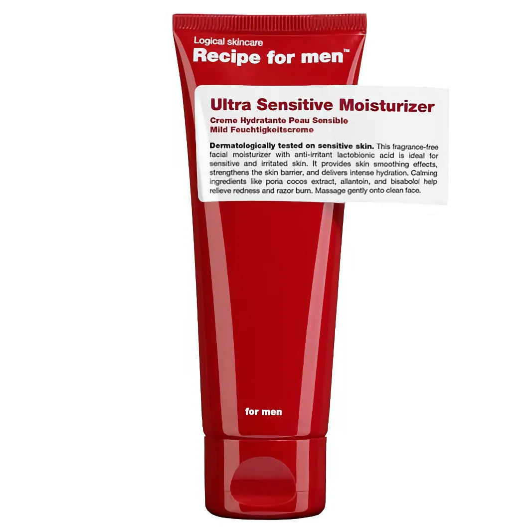 Recipe for men Ultra Sensitive Facial Moisturizer