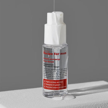 Flaskan på Recipe for men Instant Recharge Face Serum