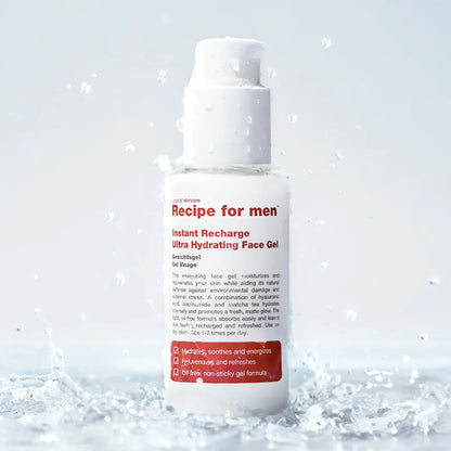 Flaskan på Recipe for men Instant Recharge Ultra Hydrating Face Gel