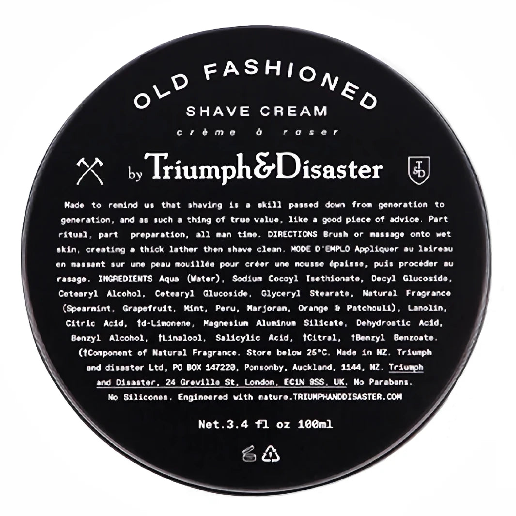 Triumph & Disaster Old Fashioned Shave Cream Jar