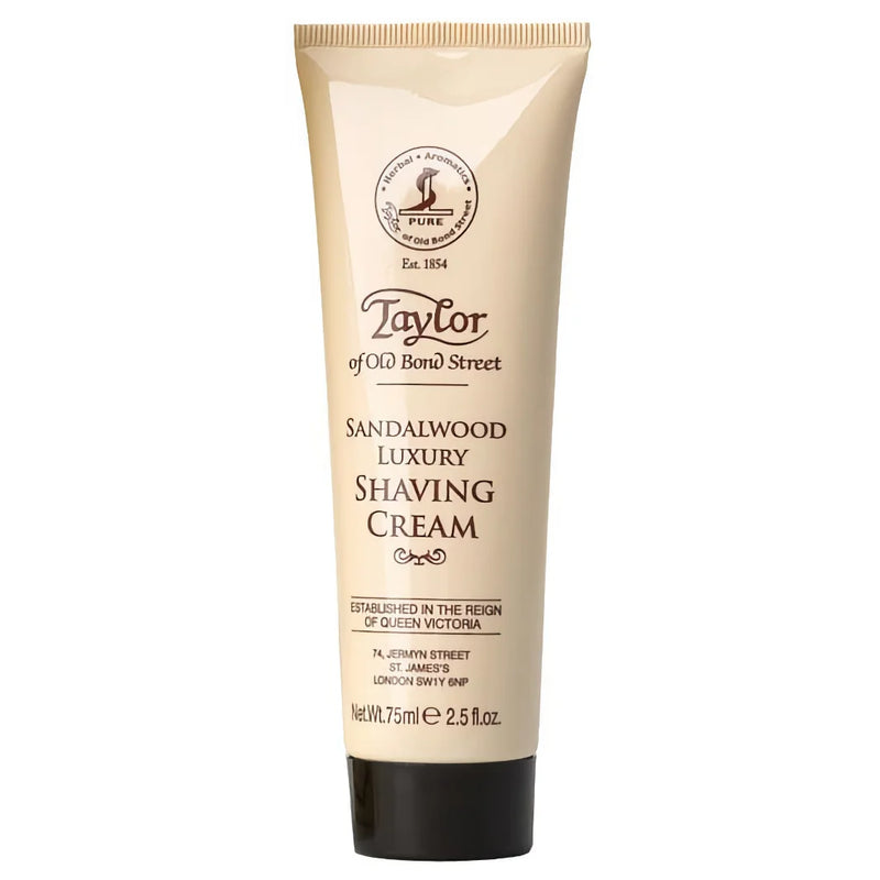 Taylor of Old Bond Street Sandalwood Luxury Shaving Cream Tube
