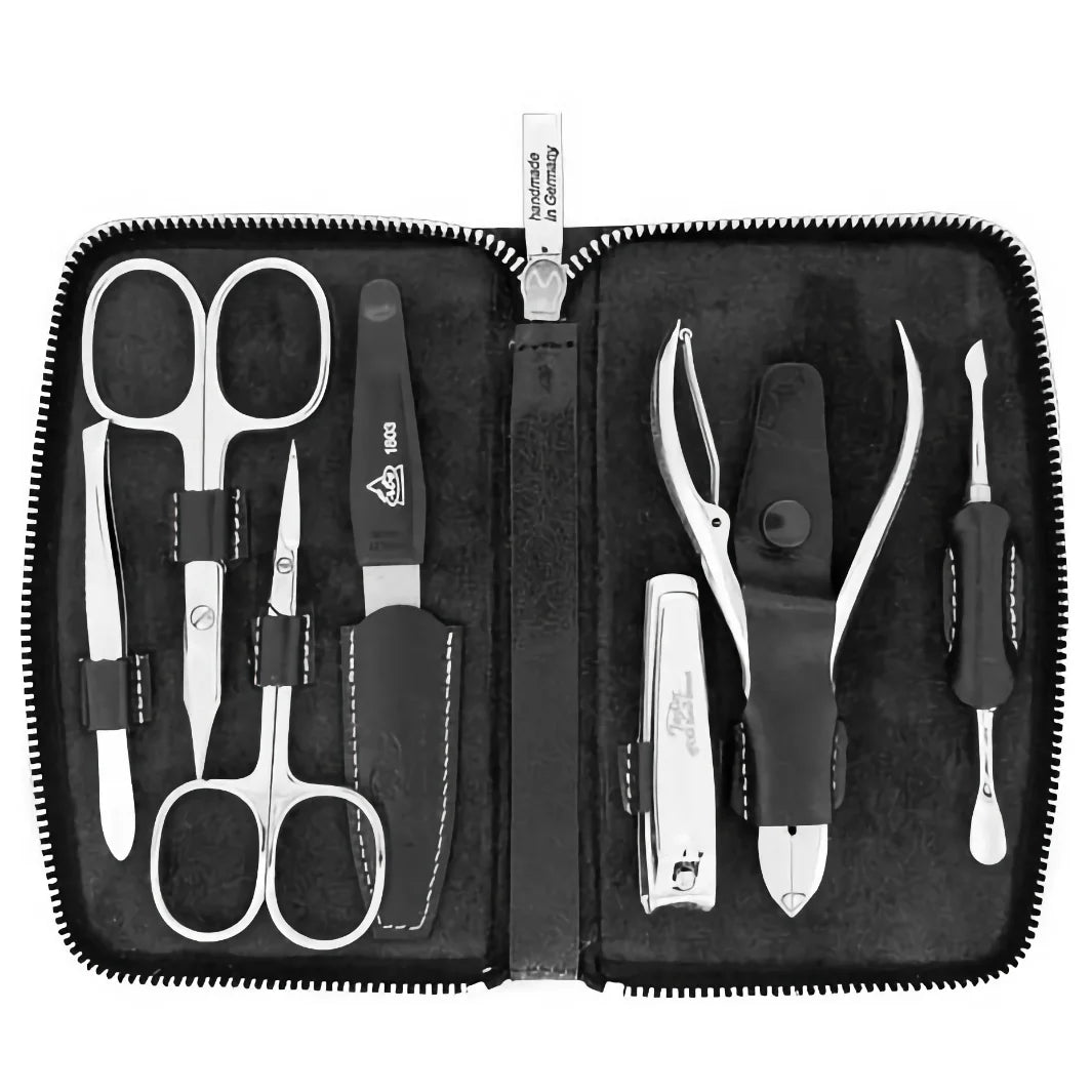 Taylor of Old Bond Street 7-Piece Manicure Set Black