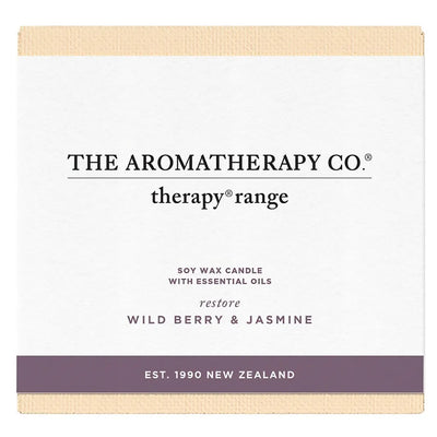 The Aromatherapy Co Therapy Candle Wild Berry & Jasmine doftljus i originalförpackning