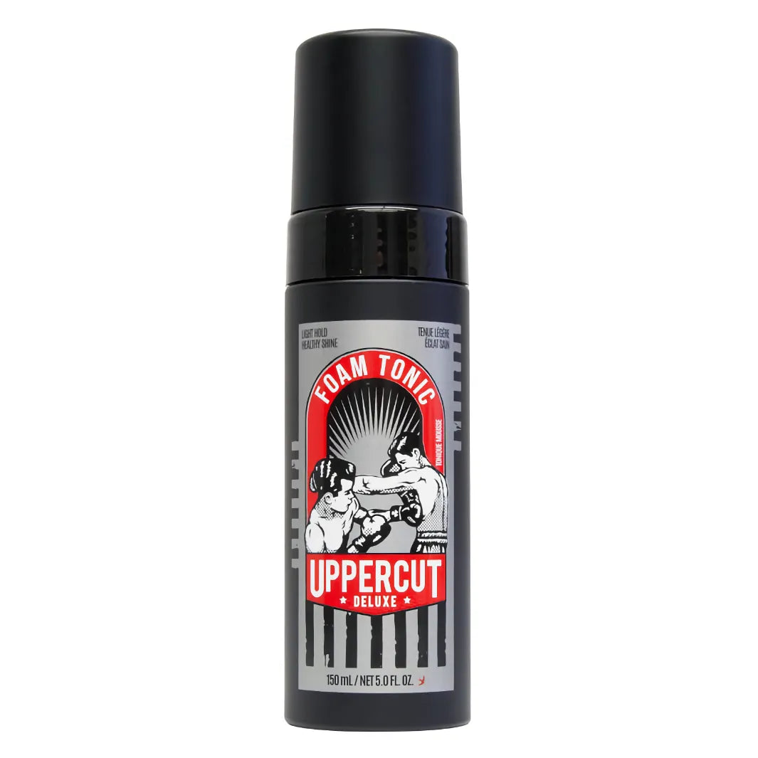 Uppercut Deluxe Foam Tonic 150ml – En lättviktig stylingmousse med värmeskydd och naturlig lyster