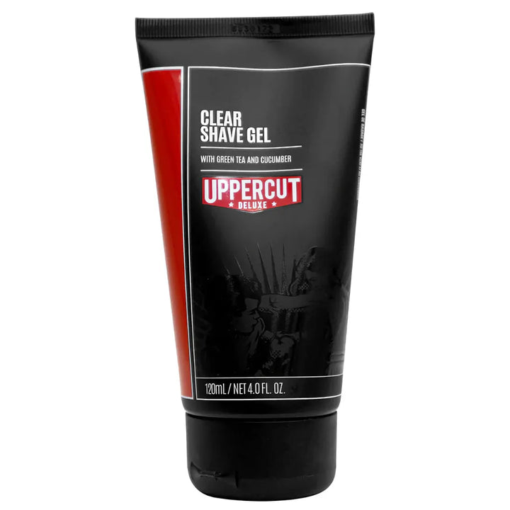 Uppercut Deluxe Clear Shave Gel 120ml – Rakgel med extrakt av grönt te och gurka, perfekt för en uppfriskande rakning