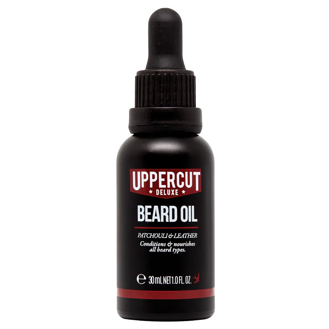 Uppercut Deluxe Beard Oil, en skäggolja designad för att mjukgöra och vårda alla typer av skägg