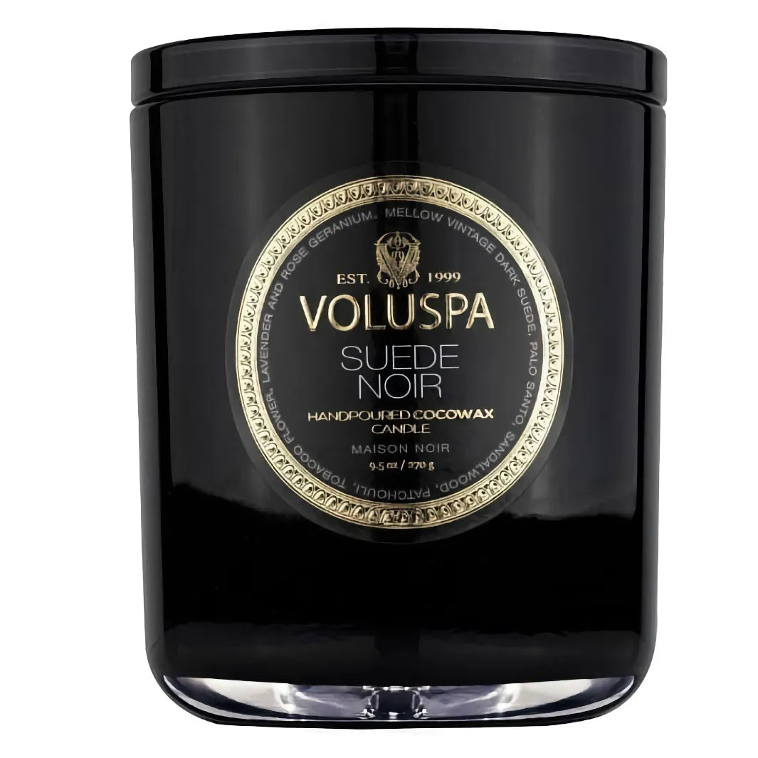 Voluspa Classic Maison Candle Suede Noir