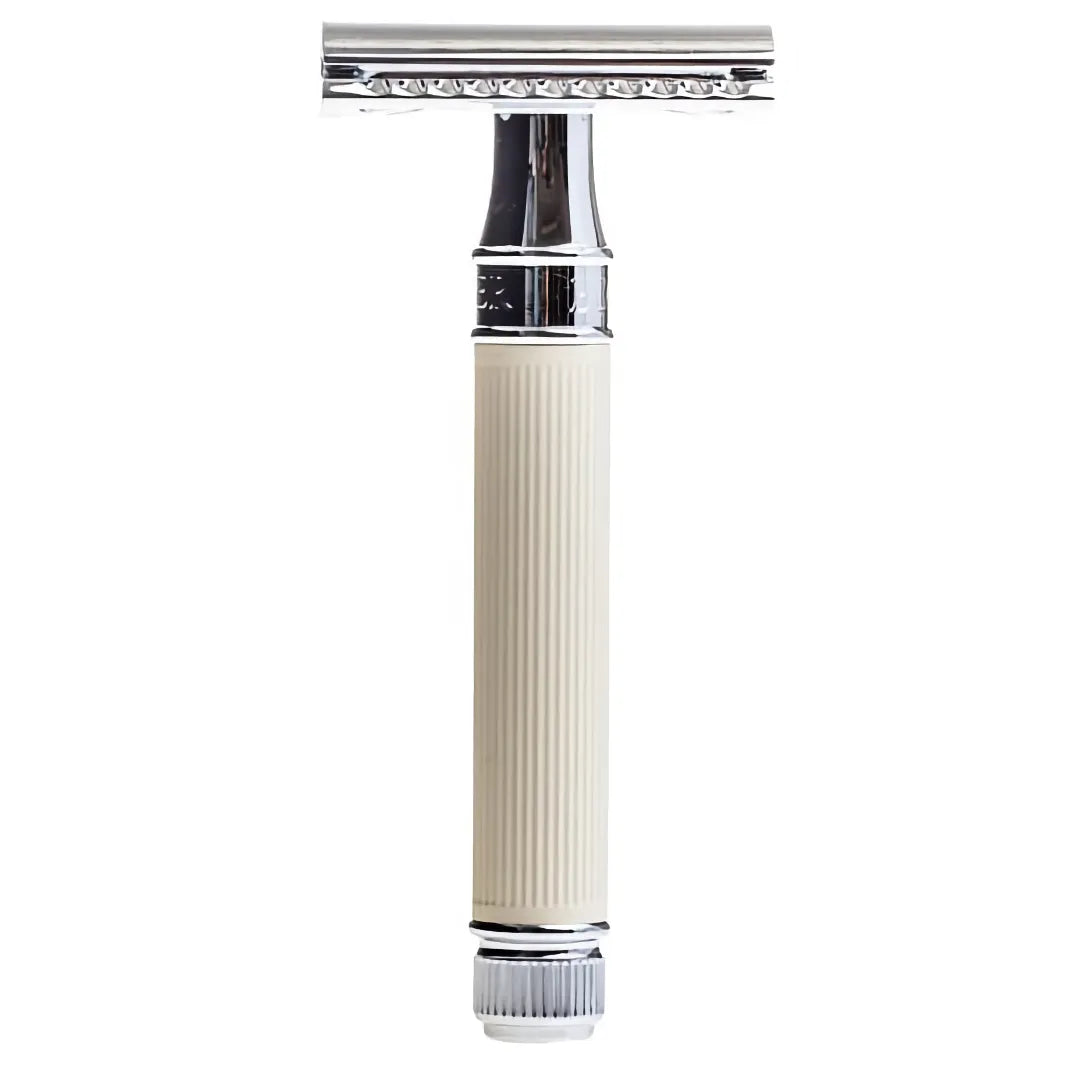 Edwin Jagger Rubber Coated (Ivory) DE Razor