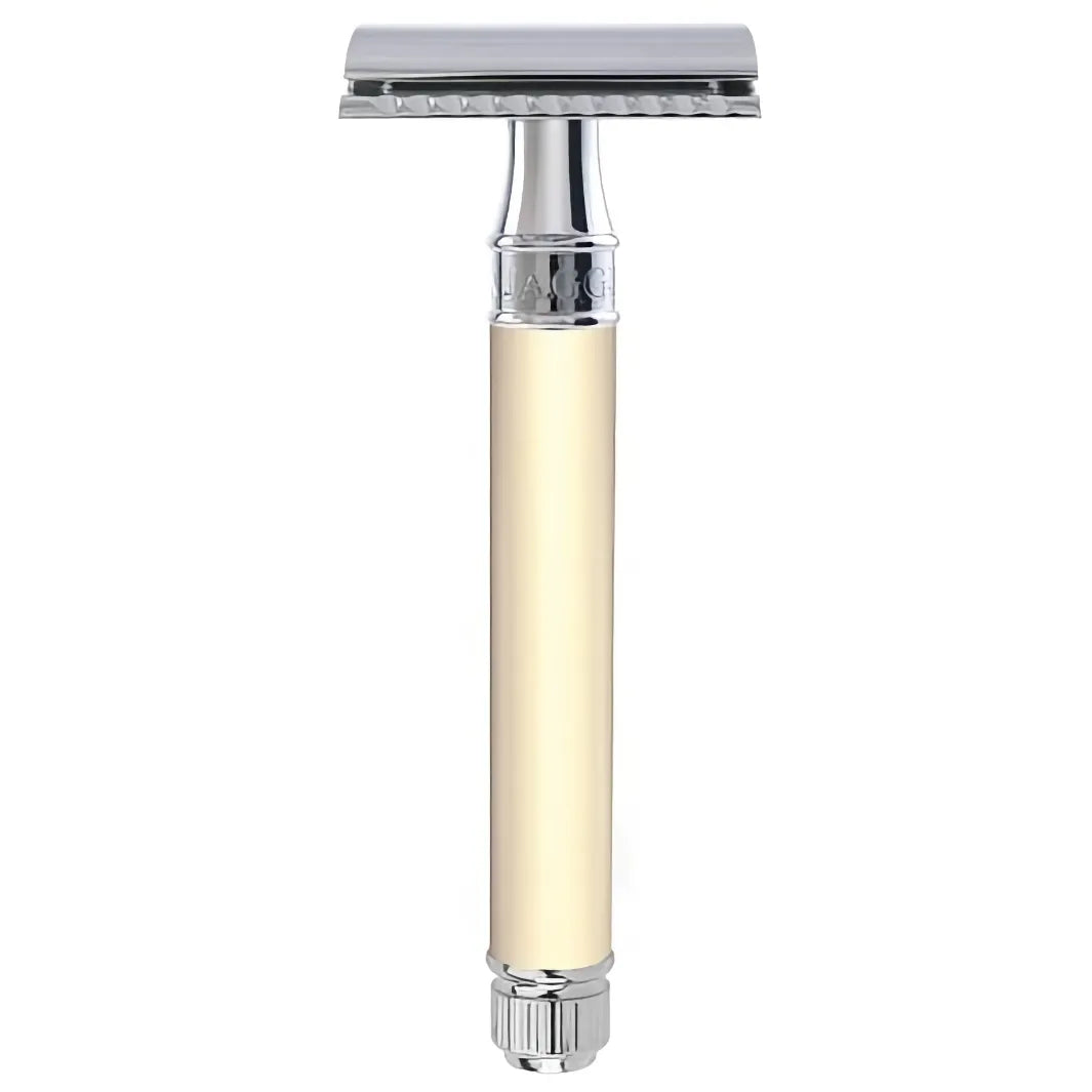 Edwin Jagger Long Handle Ivory DE Razor