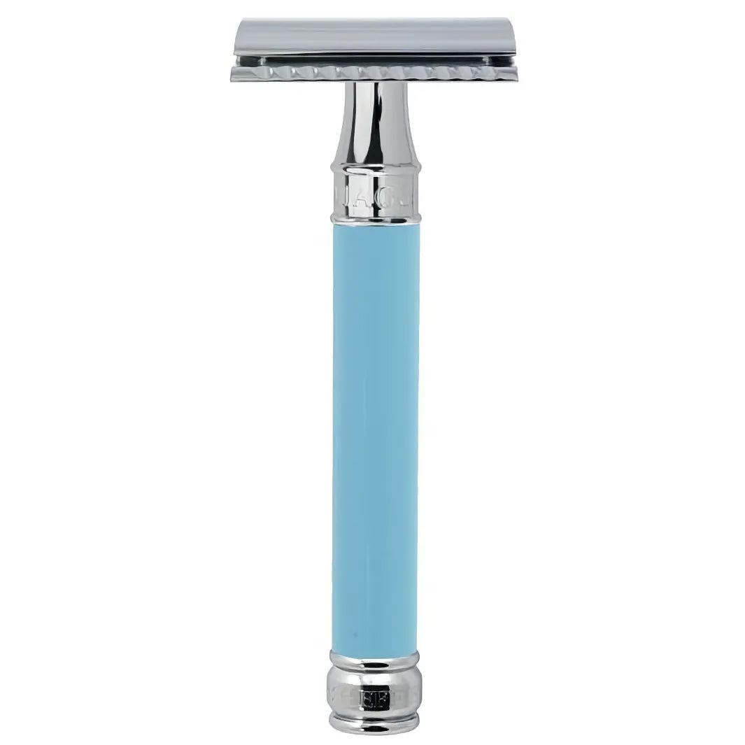 Edwin Jagger Long Handle Blue DE Razor