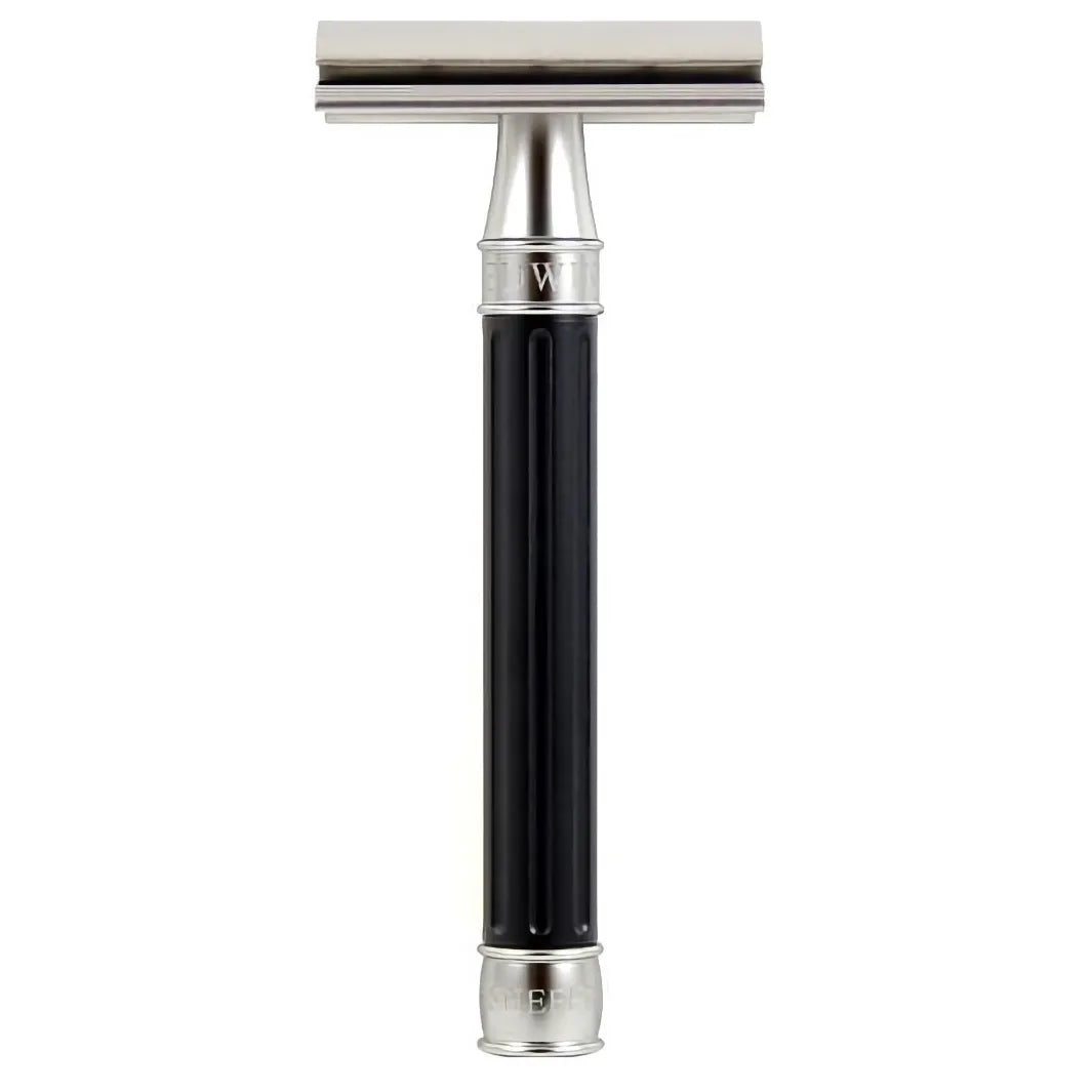 Edwin Jagger 3ONE6 Stainless Steel Black DE Safety Razor